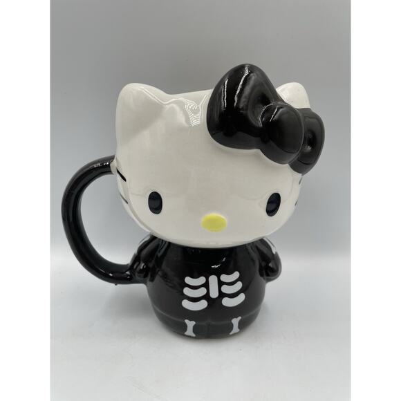 New Hello Kitty Halloween Figural Skeleton Mug 2024 Holiday - Picture 1 of 7